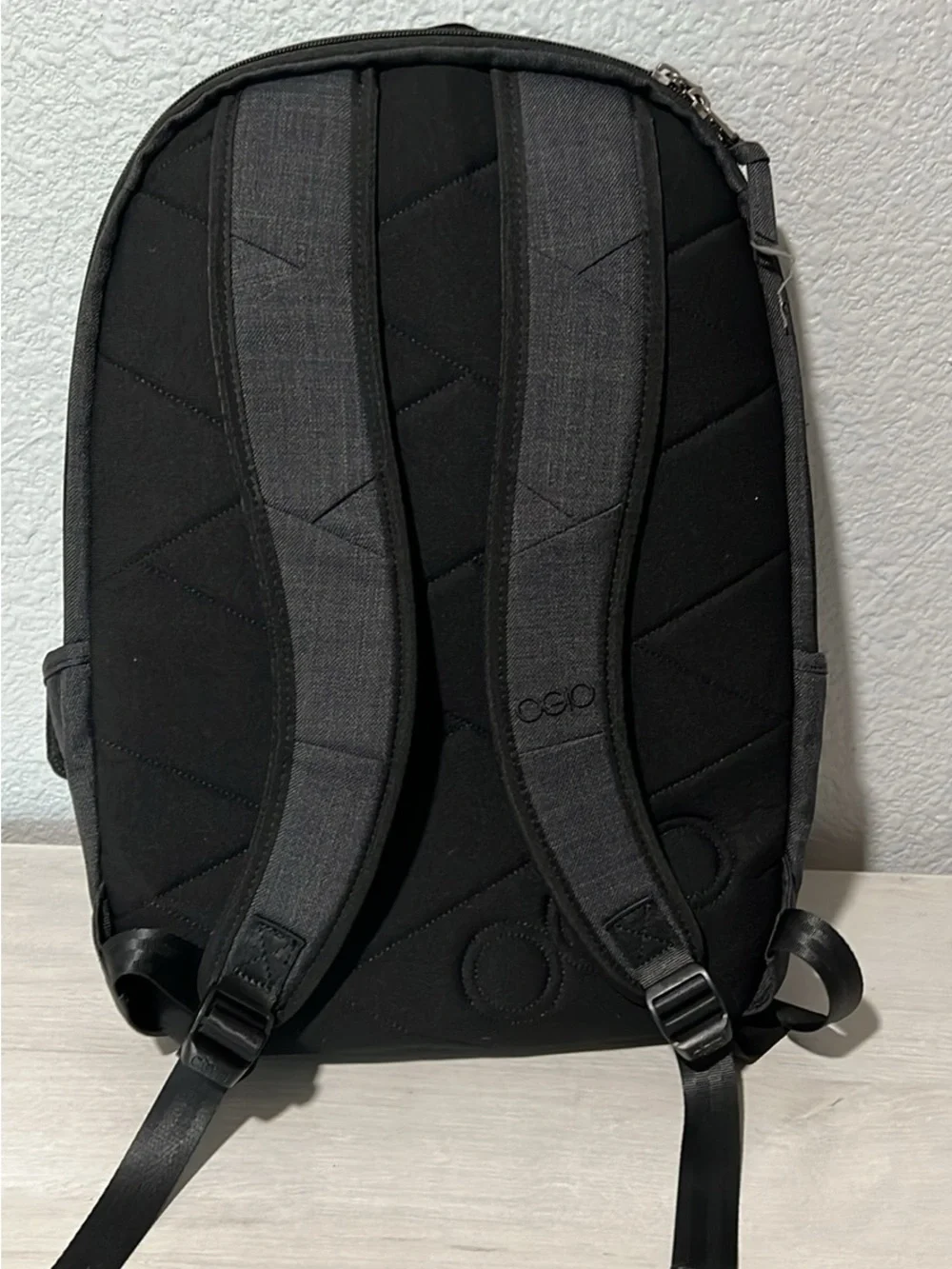 Epson Charcoal Gray Men's Backpack with Button Accent